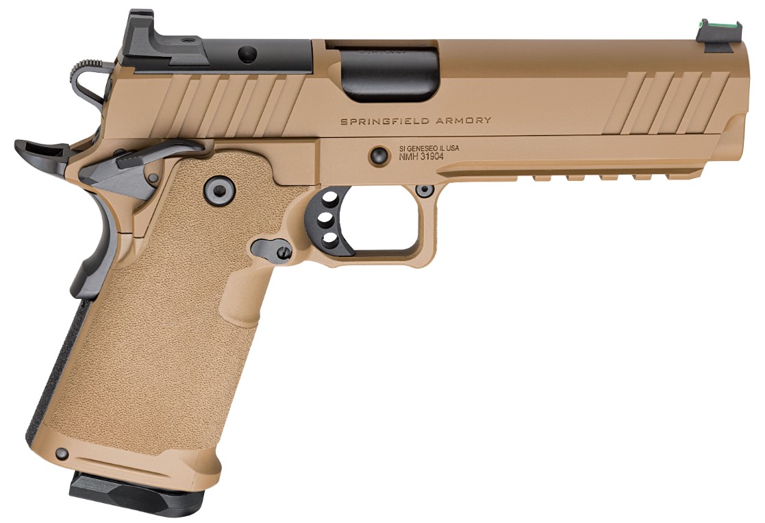 SPRINGFIELD ARMORY 1911 DS PRODIGY 5IN AOS 9MM 10RD COYOTE BROWN LOW CAPACITY PH9119AOSCBLC - Taurus Savings